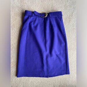Vintage 100% Wool Purple Women's Skirt